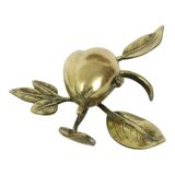 French Art Nouveau Jewelry Box Ashtray Bronze Pear 1920s