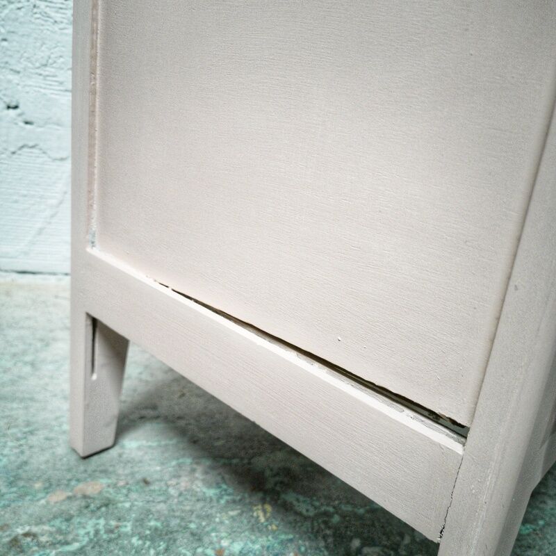 Commode vintage bois et rose