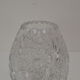 Vintage Cut Crystal Glass Vase, Glasswork Novy Bor, 1950's.