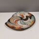 Large handmade decorated ceramic dish. Ruth Grønne Denmark 2001