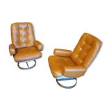 Pair of 70s armchairs