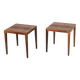 Severin Hansen pair of side tables in rosewood Haslev Denmark 1960