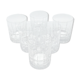 6 crystal whiskey glasses
