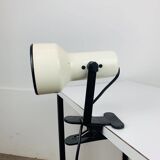 White metal clamp spotlight, vintage