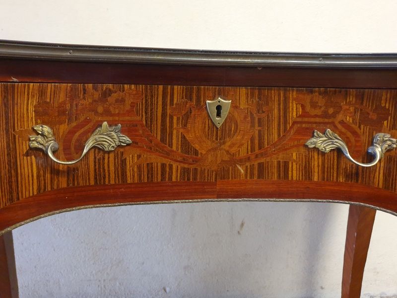 Old office - Louis XV style - Veneer wood and gilded bronze - richly inlaid