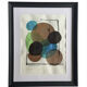 Original contemporary abstract painting, framed (55x45cm)