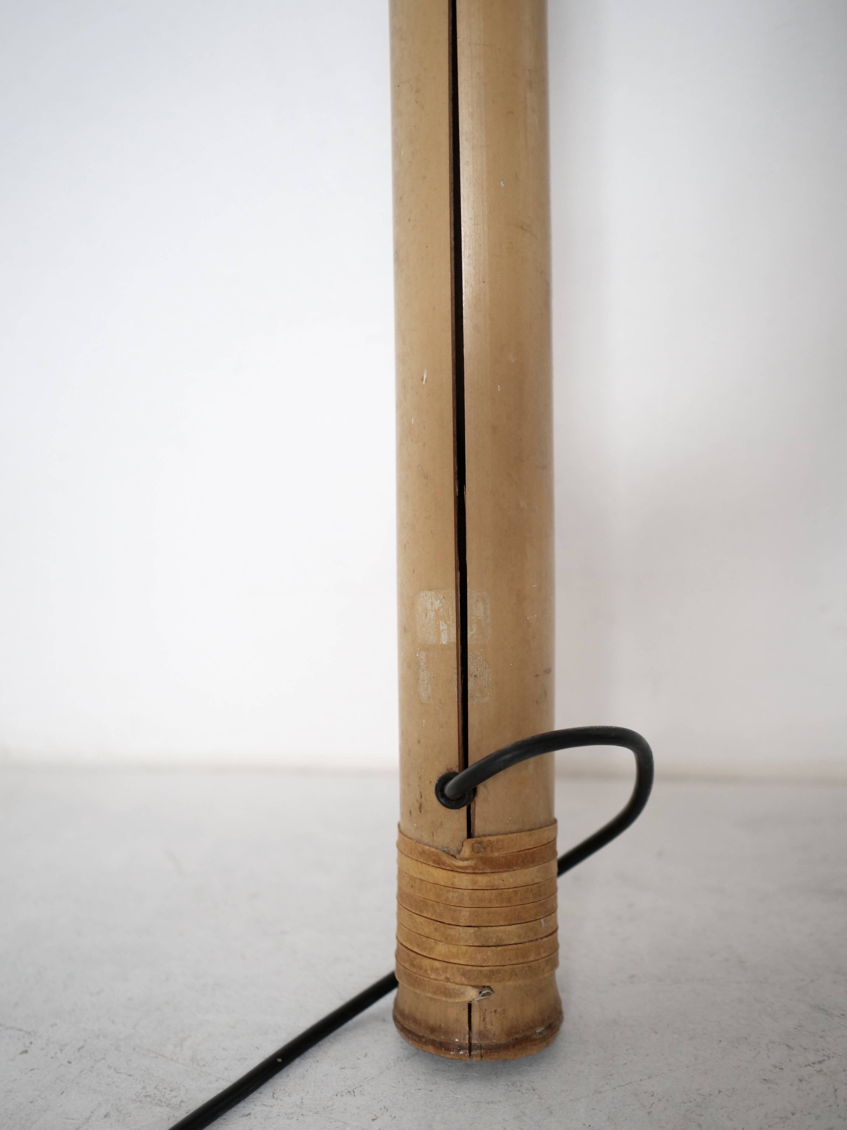 Large-format Uchiwa light fixture designed by Ingo Maurer