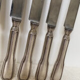 Silver metal knives