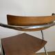 Pair of chairs design in wood and metal model "rio" by Pascal Mourgue