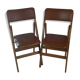 Paire de chaises des années 70