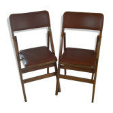 Paire de chaises des années 70