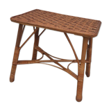Vintage wicker rattan table