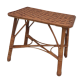 Vintage wicker rattan table