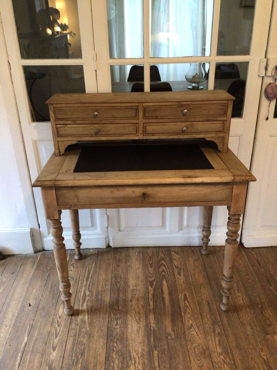 Early 20th century oak desk, happiness of the day