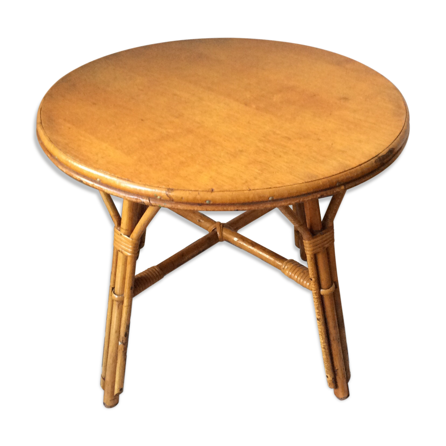 Rattan coffee table
