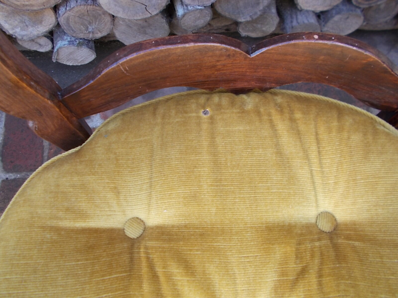 Pair of Provençal-style armchairs seaters in straw