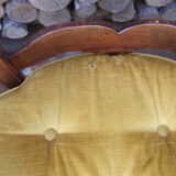 Pair of Provençal-style armchairs seaters in straw