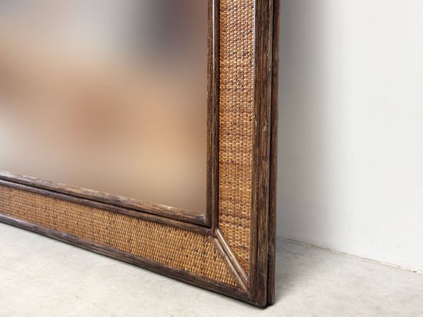 Miroir en rotin XL
