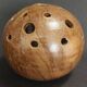 Vintage stoneware flower vase signed