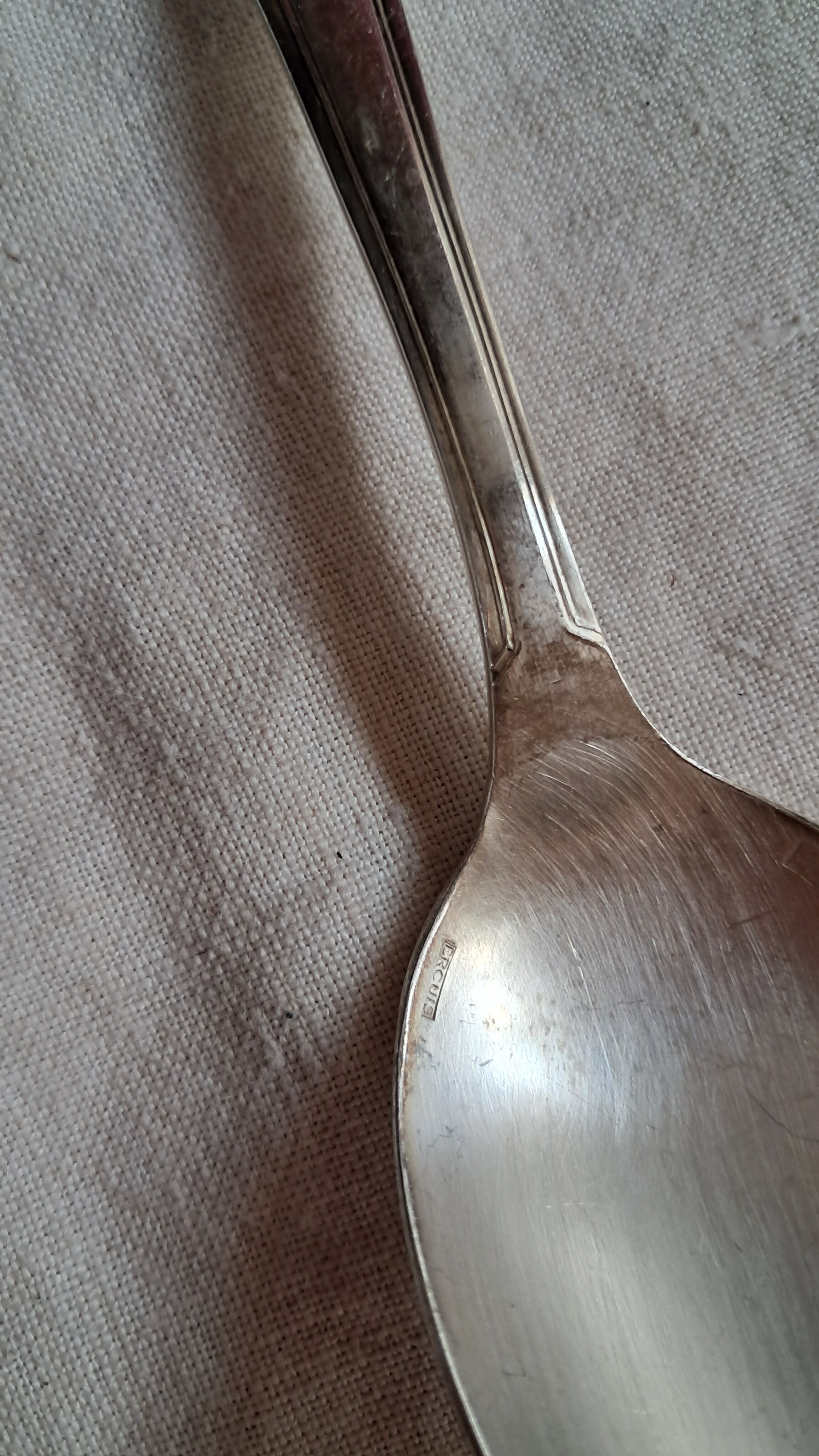 Set of 19 antique silver-plated cutlery by Ercuis - Art Deco style.