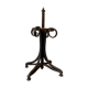 Umbrella holder in arched and dark wood