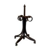 Umbrella holder in arched and dark wood