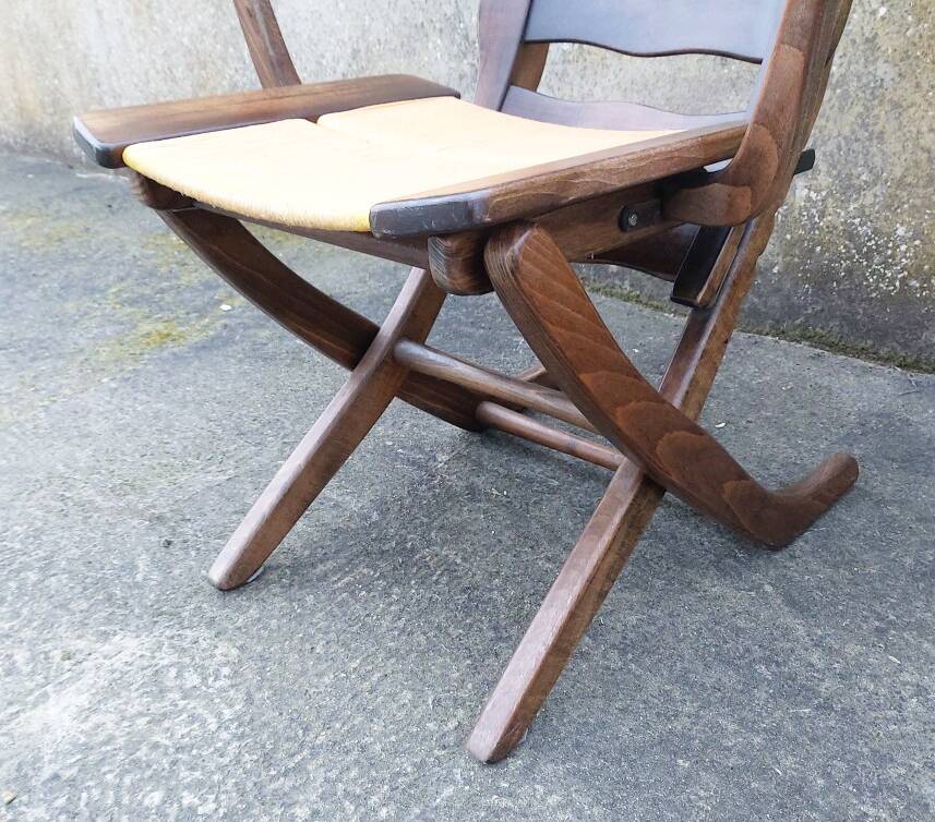 Pair of vintage TRICONFORT France deckchairs and relax chairs