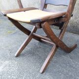 Pair of vintage TRICONFORT France deckchairs and relax chairs