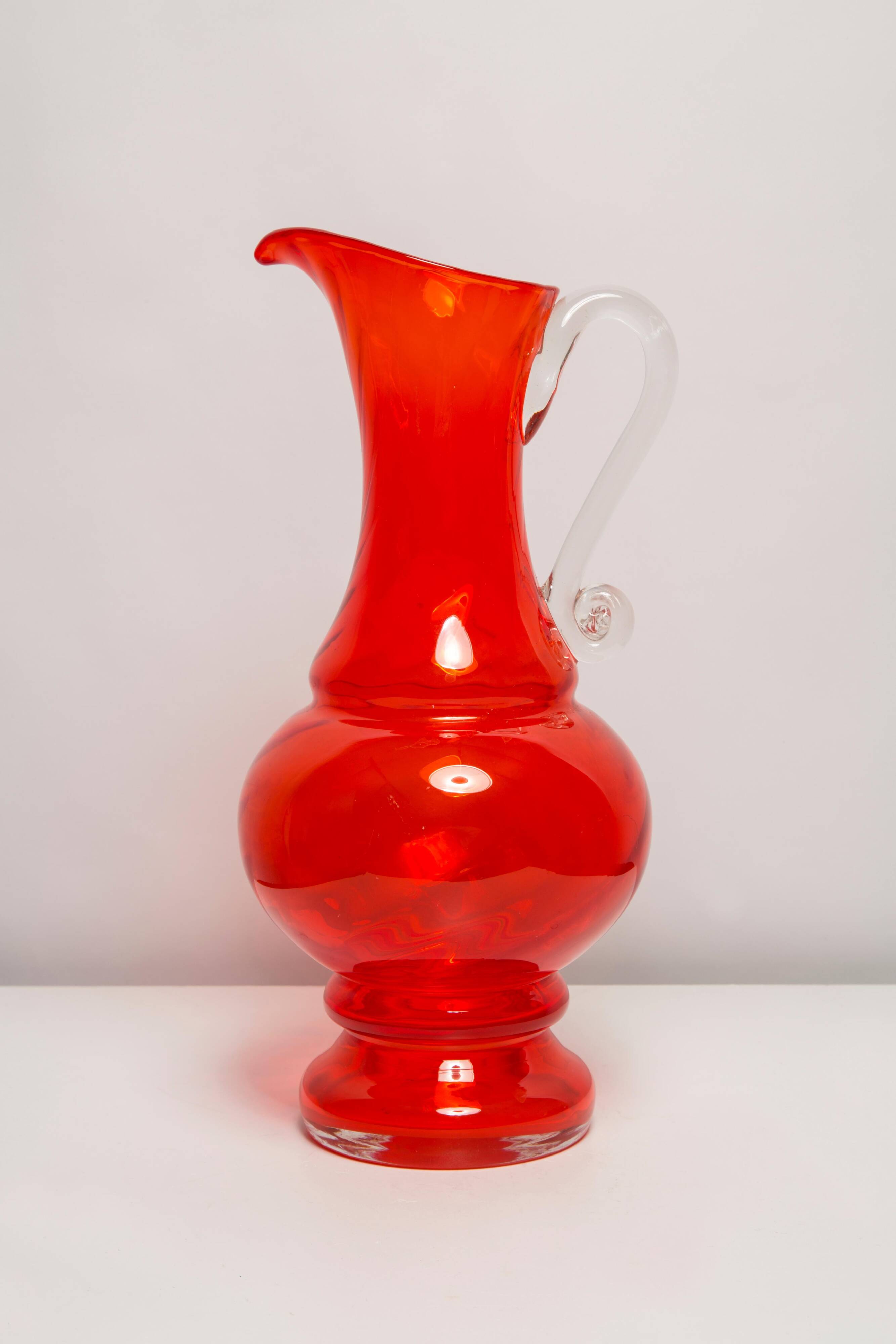 Vintage mid-century artistic glass pot "SCARF"