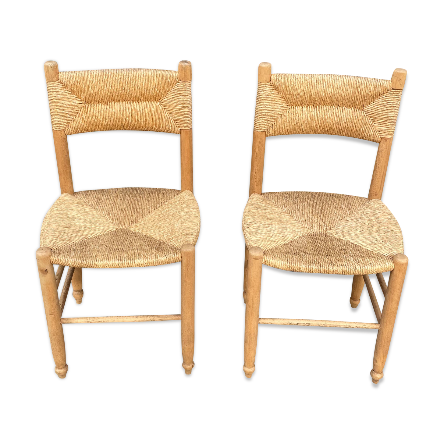 Pair of vintage brutalist chairs