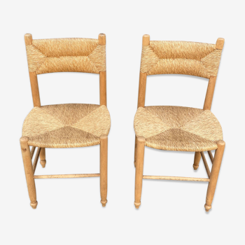 Pair of vintage brutalist chairs