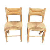 Pair of vintage brutalist chairs
