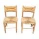 Pair of vintage brutalist chairs