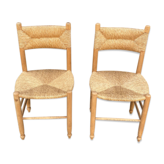 Pair of vintage brutalist chairs