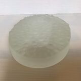 Empty pocket ashtray frosted glass