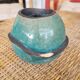 Raku ball vase