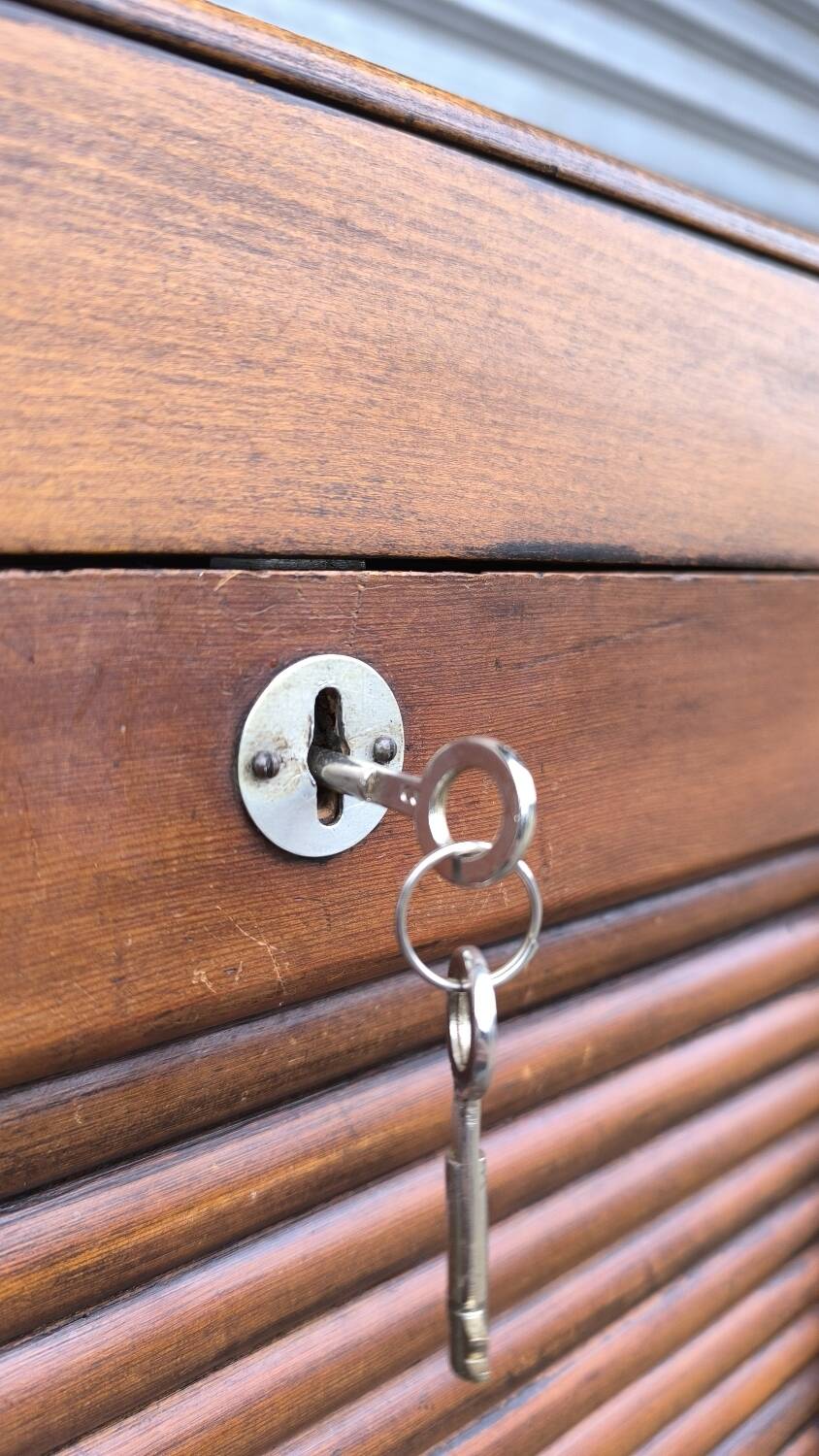 Solid oak filing cabinet 1950