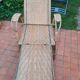 Chaise longue rotin vintage