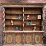 Huge oak display cabinet from the late 19th century