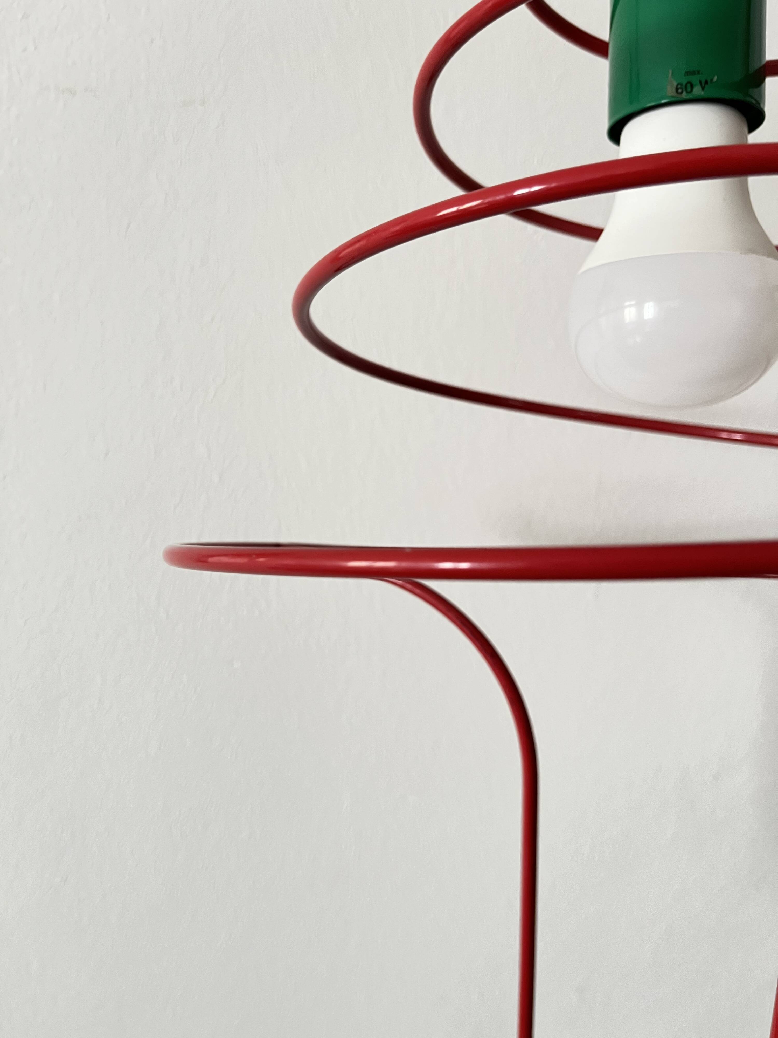 Spiral Pop Art Pendant Light, Ceiling Lamp, ESTO Austria, ´80