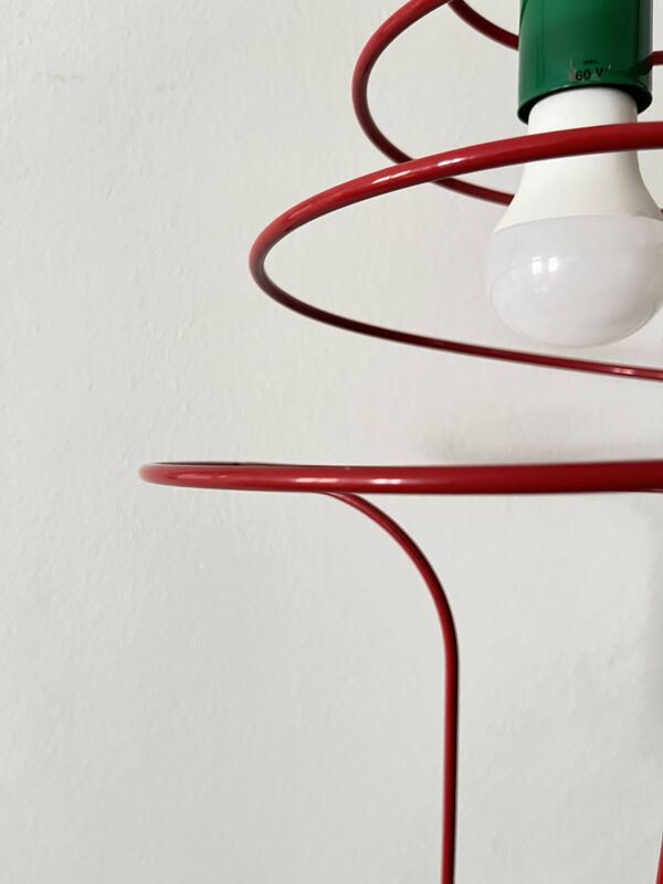 Suspension Pop Art Spirale, Plafonnier, ESTO Autriche, 1980