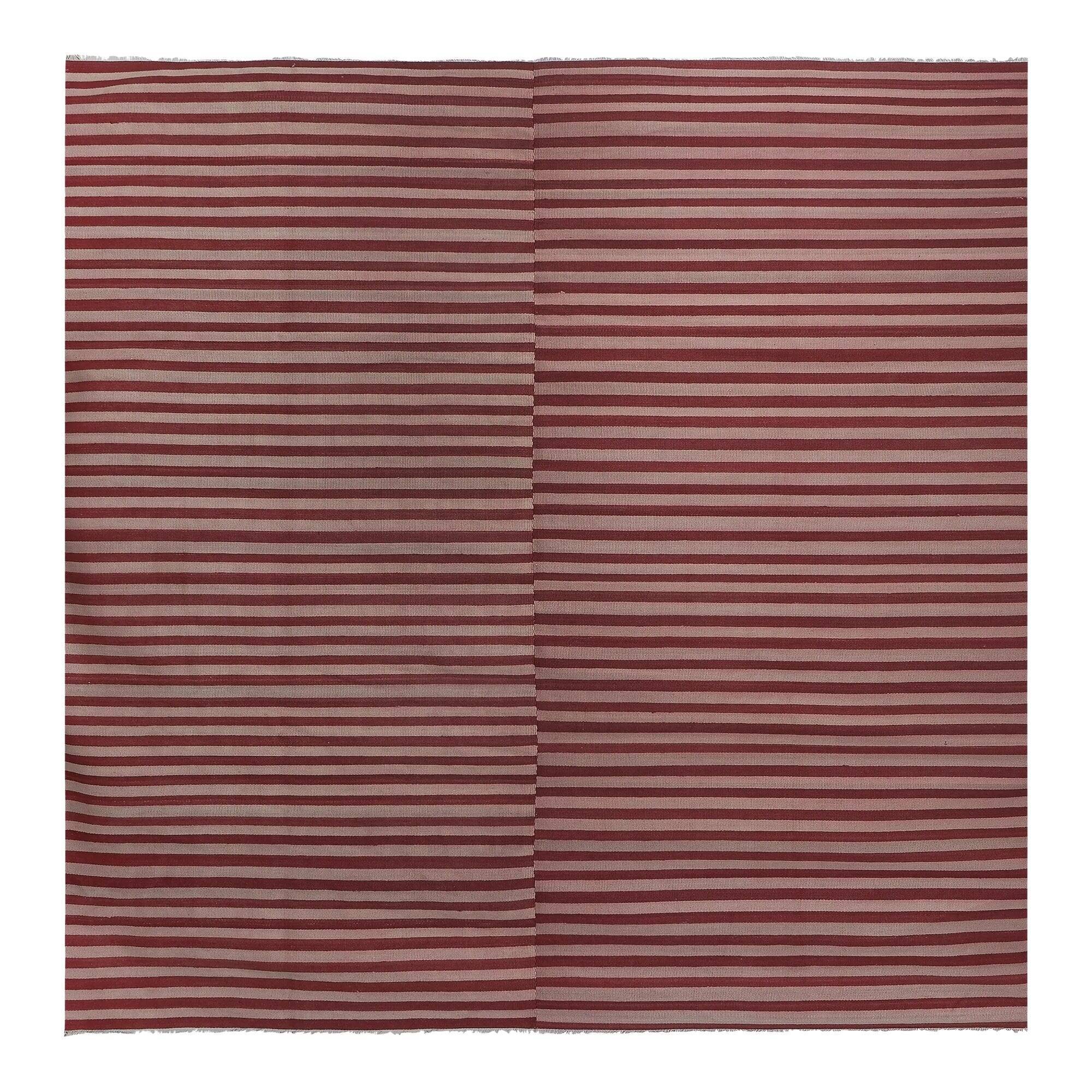 Vintage Turkish kilim handwoven 290x297 cm