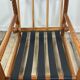 Vintage Lounge Armchair Solid Pine 1970 Boucle Fabric Ecru