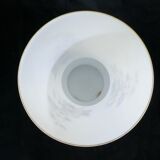 Vintage vintage floral decoration opaque glass vase 50 years