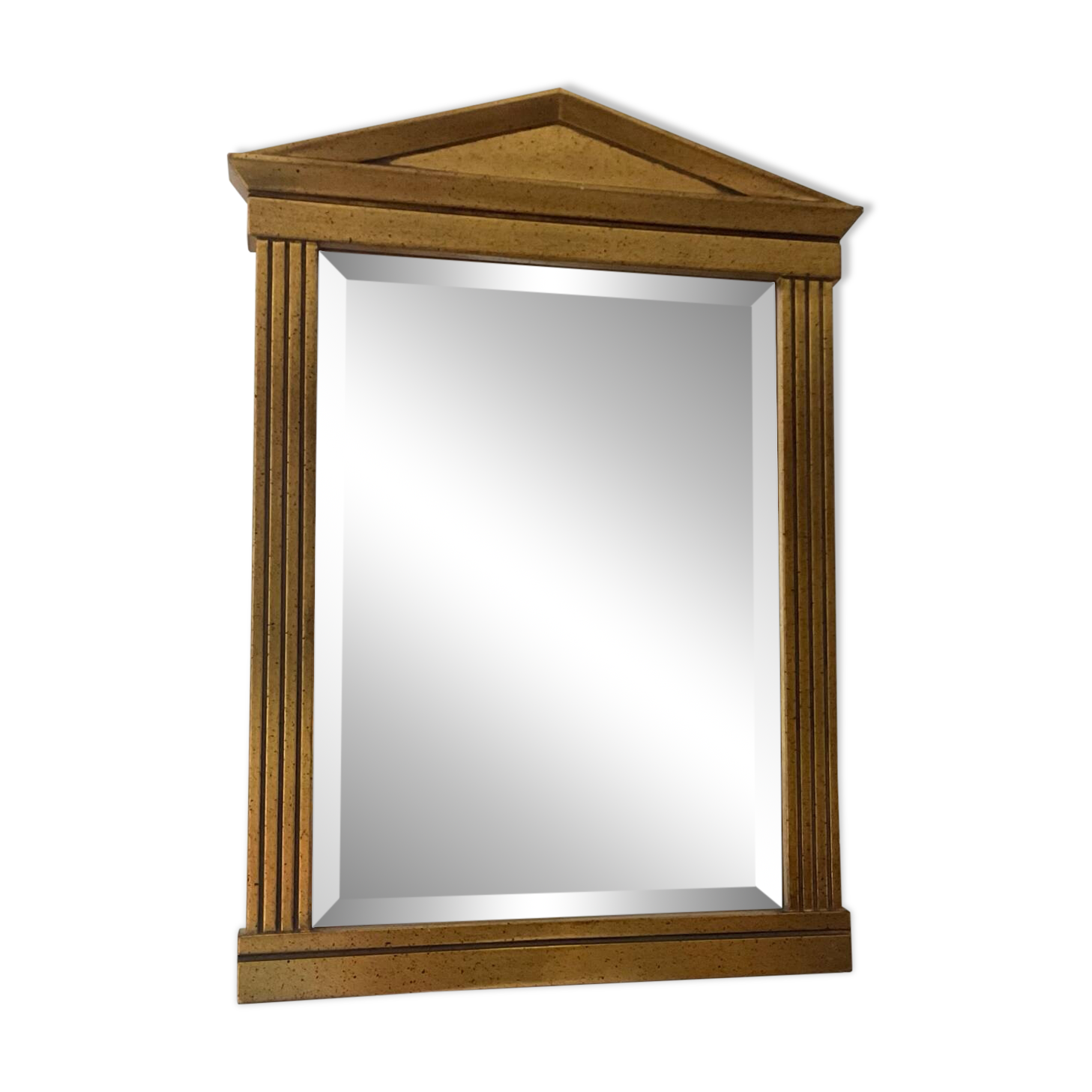 Vintage Deknudt Empire style mirror in gilded wood