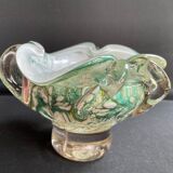 Multilayer glass bag cup with metal oxide inclusions - XXth