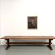 Monastery table in solid oak, 350 cm, circa 1900.