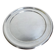 Round silver-plated metal tray from the mid-20th century