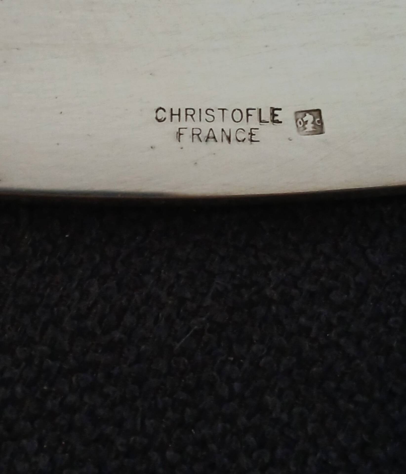 Christofle Malmaison oval serving platter silver-plated metal