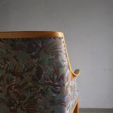 Swedish Grace floral birch wood armchair